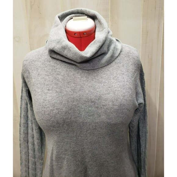 Talbots 100% Cashmere Cowl Neck Sweater, Gray, Long Sleeve, Women's Medium - Picture 4 of 9